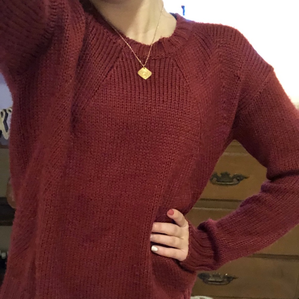 SUPER COMFY Red Sweater from Architect